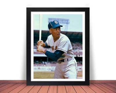 Framed ERNIE BANKS Photo Picture CHICAGO CUBS Baseball - 8x10 or 11x14 (W2) - Image 1 of 4