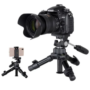Mini DSLR Camera Tripod Tabletop Stand Smartphone Holder Clip For Live Streaming - Picture 1 of 8