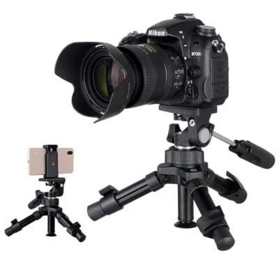Mini DSLR Camera Tripod Tabletop Stand Smartphone Holder Clip For Live Streaming - Image 1 of 4