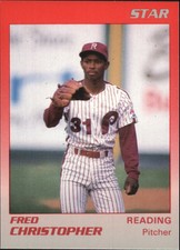 1989 Reading Phillies Star #7 Fred Christopher