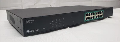 TrendNet TPE-S160/A 16 Port PoE Unmanaged 10 100 Network Switch 250W Total PoE - Image 1 of 4
