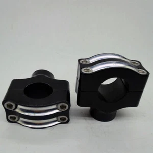 Riser Guidon Noirs Basses harley davidson Custom Bobber Sportster Dyna Softail - Bild 1 von 12