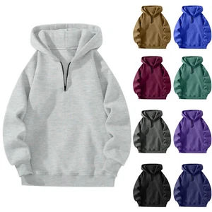 Children's Sweatshirt Long Sleeve Casual Hoodie Comfortable Loose Lightweight - Picture 1 of 39