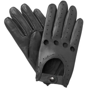 NEU HERREN CHAUFFEUR ECHTLEDER FAHRHANDSCHUHE - SCHWARZ- - Bild 1 von 2