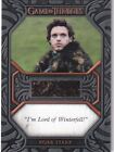 Game of Thrones Iron Anniversary Series 2 Robb Relic Card QC4 "I'm Lord of Winte