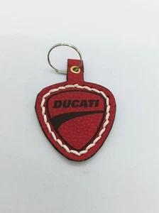 Portachiavi Ducati In Ecopelle Con Incisione Laser Personalizzabile  - Picture 1 of 3