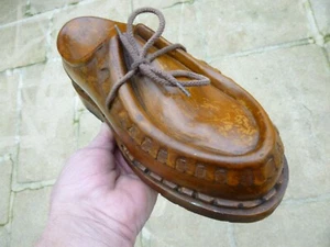 CHAUSSURE TYPE PARABOOT CUIR PUBLICITAIRE FACTICE MOUSSE POLYURETHANE MAGASIN - Foto 1 di 5