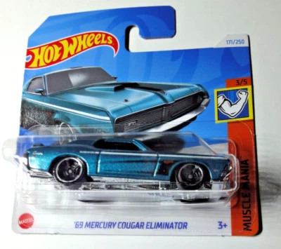 Hot Wheels - '69 Mercury Cougar Eliminator - Muscle Mania 2024 - HTC59 - Immagine 1 di 2