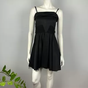Ted Baker Girls Youth Size 16 Skater Dress Black Tulle Pleated Bow Formal - Picture 1 of 13