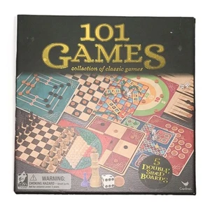 Cardinal 101 Games Collection Of Classic Games 5 Double Sided Boards - Picture 1 of 9