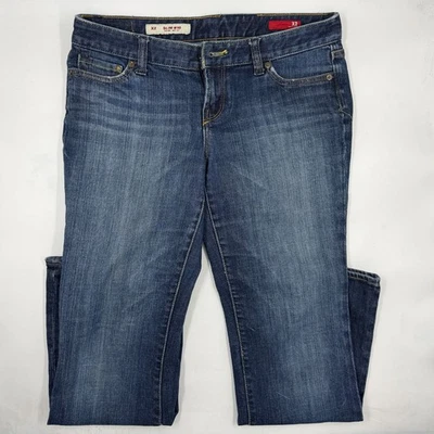 X2 Women's Slim Jeans Size 8 Short Blue Denim Cotton Blend Stretch Straight Leg - Image 1 of 4