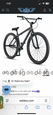 Bicicleta BMX SE Big Flyer 29 pulgadas toda negra había sido usada durante unos 4 meses Foto 1 de 4