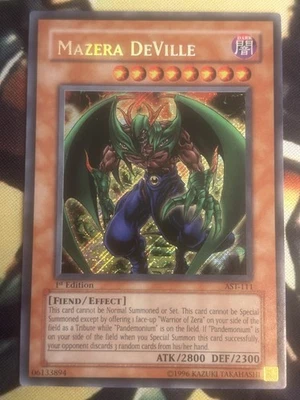 Yugioh: Mazera DeVille - AST-111 - Secret Rare - 1st Edition - MP - Image 1 of 4