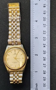 Vintage JEMIS Gold Tone Watch - Quartz - Water Resistant - Nice Condition - Picture 1 of 3