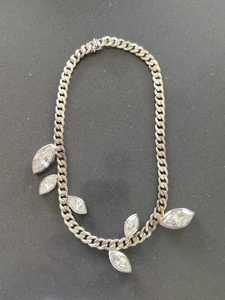 Vintage Sterling Silver Necklace Heavy Unique Piece Statement Estate F228 - Picture 1 of 13