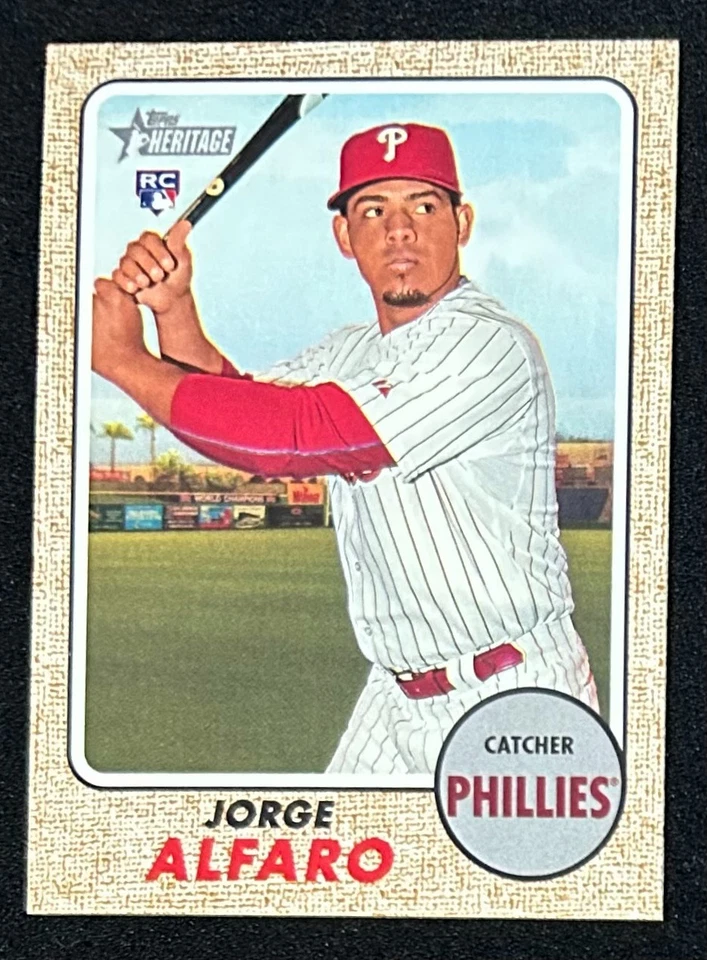 Heritage Jorge Alfaro RC Mini 2017 #639/100 Phillies Foto 1 de 2