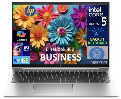 HP EliteBook 860 16" WUXGA Intel Core Ultra 5-135U 16GB 1TB SSD W11P Laptop, PS - Image 1 of 4