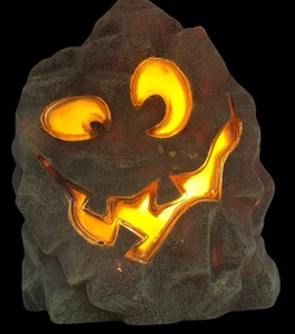 Jakks Leuchtblasform Faux Rock Face Halloween Deko Indoor Outdoor 2003 - Bild 1 von 9