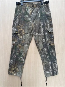 Vintage Scent Blocker Pants Mens Large Camo Cargo Real Tree Camouflage Hunting - Picture 1 of 8