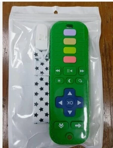 Jouet de Dentition TV Télécommande Forme Mâcher Pour Gommes Dorales Sucette UK Vert - Photo 1/7