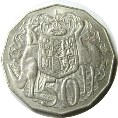 elf Australia 50 Cents 1969 Coat of Arms - Image 1 of 2