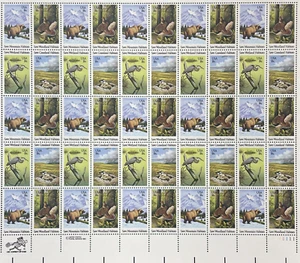 SAVE WILDLIFE HABITATS ,  U.S. Stamp Sheet of 50, US 18¢,  Issued 1981, mnh - Picture 1 of 1