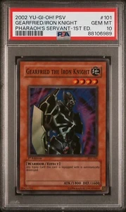 PSA 10 Gearfried The Iron Knight 1st Edition PSV-101 Super Rare Yugioh! - Bild 1 von 2