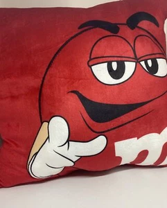 M&M's World Red Don't Trip Over My Awesome It's Everywhere Pillow Plush New Tag - Picture 1 of 3