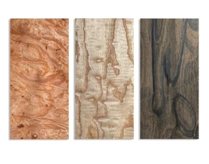Ebony Wood Veneer Sheet 5pcs Abstract Pattern for DIY Craft Making Guitar Skin - Bild 1 von 28