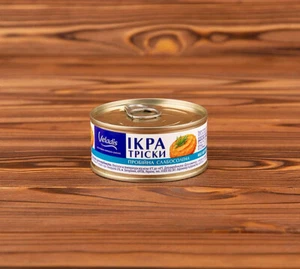 100 g (3.5 oz) Cod roe Caviar Lightly salted TIN IKRA Икра Трески Треска KOSHER - Picture 1 of 9