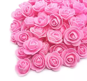 100 PCS Pink Mini Silk Roses 3CM Artificial Flowers for DIY Wedding Decor - Picture 1 of 7