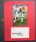 New England Patriots Star Harold Jackson Signed / Autographed Card & Photo Set -