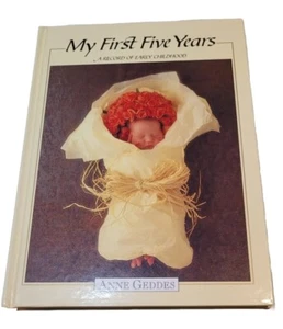 Vtg Child Record Keeping Book Anne Geddes The First Five Years 1997 New - Foto 1 di 8