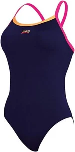 Zoggs Cannon Strike Badeanzug Größe 8 Navy Pink Sport Fitness UVP 26£ - Bild 1 von 3