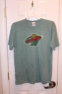 green Minnesota Wild distressed logo t-shirt (NWOT) - adult large / L - Picture 1 of 2