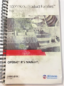 ALLISON GETRIEBE 1000/2000 PRODUKTFAMILIEN BEDIENUNGSANLEITUNG - Bild 1 von 14