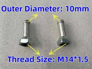 Adaptador/conector de enfriador de aceite dos rectos OD rosca de 10 mm M14x1,5 - Imagen 1 de 6