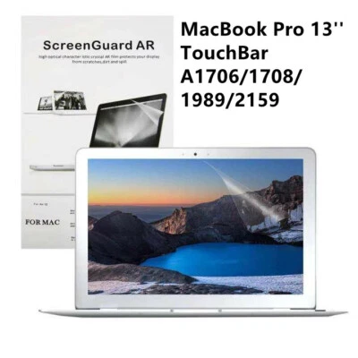 2xClear Screen Protector Guard for MacBook Pro 13" TouchBar A1706/1708/1989/2159 - Image 1 of 3
