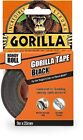 Gorilla Tape Handy Roll Black 9m x25mm Polyethylene Coated Double Thick Adhesive