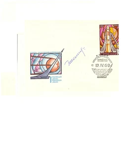 Briefumschlag, Georgi Stepanowitsch Schonin, signiert, Weltraumfahrt - Bild 1 von 1