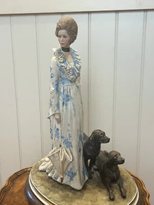 Princess Anne Statue With Dogs, Signed And Hallmarked . - Picture 1 of 7