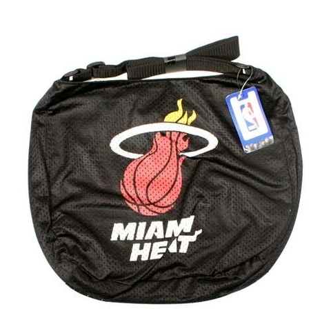 MIAMI HEAT NBA VETERAN JERSEY PURSE MESSENGER BAG WOMENS HANDBAG BLACK NEW Cover