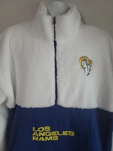 Los Angeles Rams NFL Fußball Pulloverjacke mit halber Reißverschluss Damen 3XL Neu - Bild 1 von 8