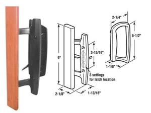 Prime-Line C-1131 Handle Set, Die-Cast/Wood, Wood, 1 To 1-1/2'' in Thick Door - Picture 1 of 1