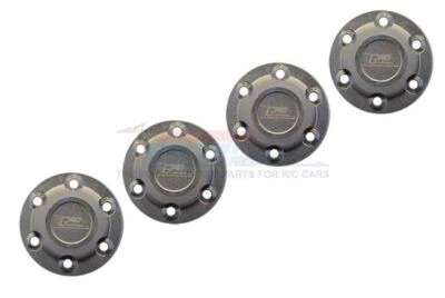 GPM SCX6005 ALUMINUM SILVER INLAY DESIGN WHEEL LOCK AXIAL 1/6 4WD SCX-6 CRAWLER - Image 1 of 4