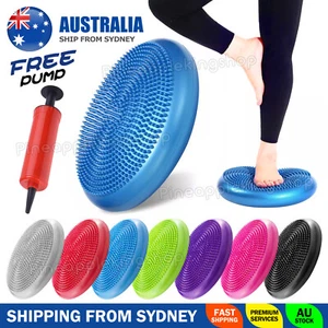 AU Balance Stability Cushion Wobble Air Disc Ankle Knee Strength Rehab Exercise - Picture 1 of 16