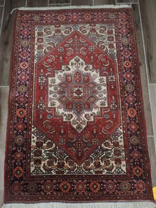 3x4ft. Handgefertigter Bijar Wollteppich - Bild 1 von 9