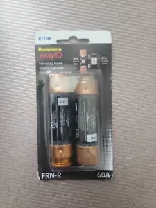 EATON 2pk Bussman 60A FRN-R EasyID Indicating Fuses - Picture 1 of 4