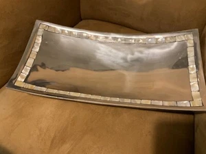 Plato de madreperla con incrustaciones RETRONEU de 12”x6” plato frío o cálido - Imagen 1 de 2