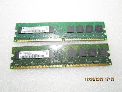 2x Infineon 512MB 1Rx8 PC2-4200U-444-11-A1 DESKTOP MEMORY HYS64T64000HU-3.7-A - Image 1 of 2